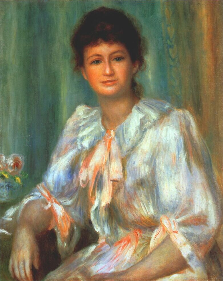Portrait of a young woman in white 1901